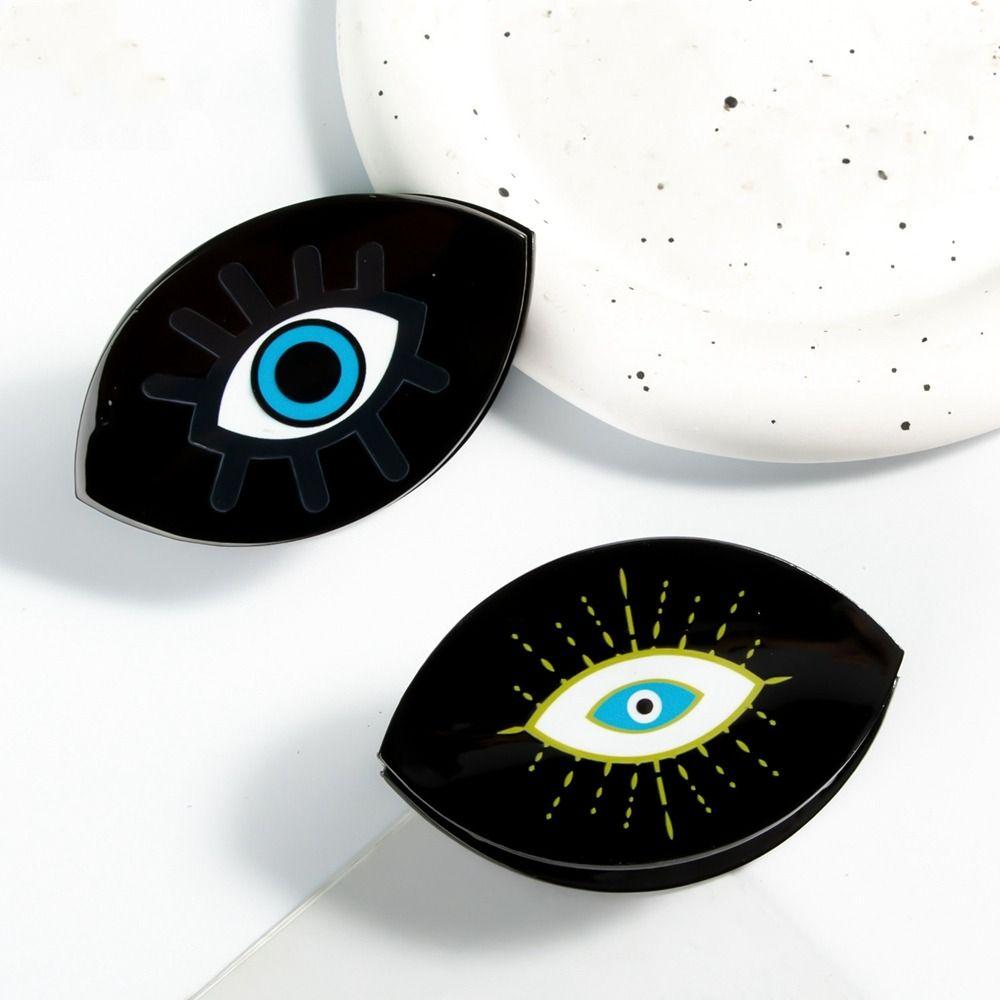 PVC Blue Devil's Eye Shark Clip Kroean Style Hair Clip Cute Blue Demon Eye Hair Claw  Girls