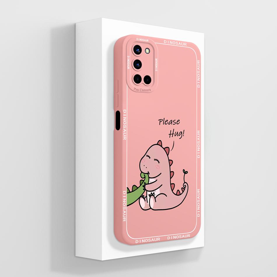 Case For Oppo A52 A72 A92 4G Back Cover Full Protection Creative Funda Orginal Liquid Silicone Bumper Anti Drop Soft Phone Shell