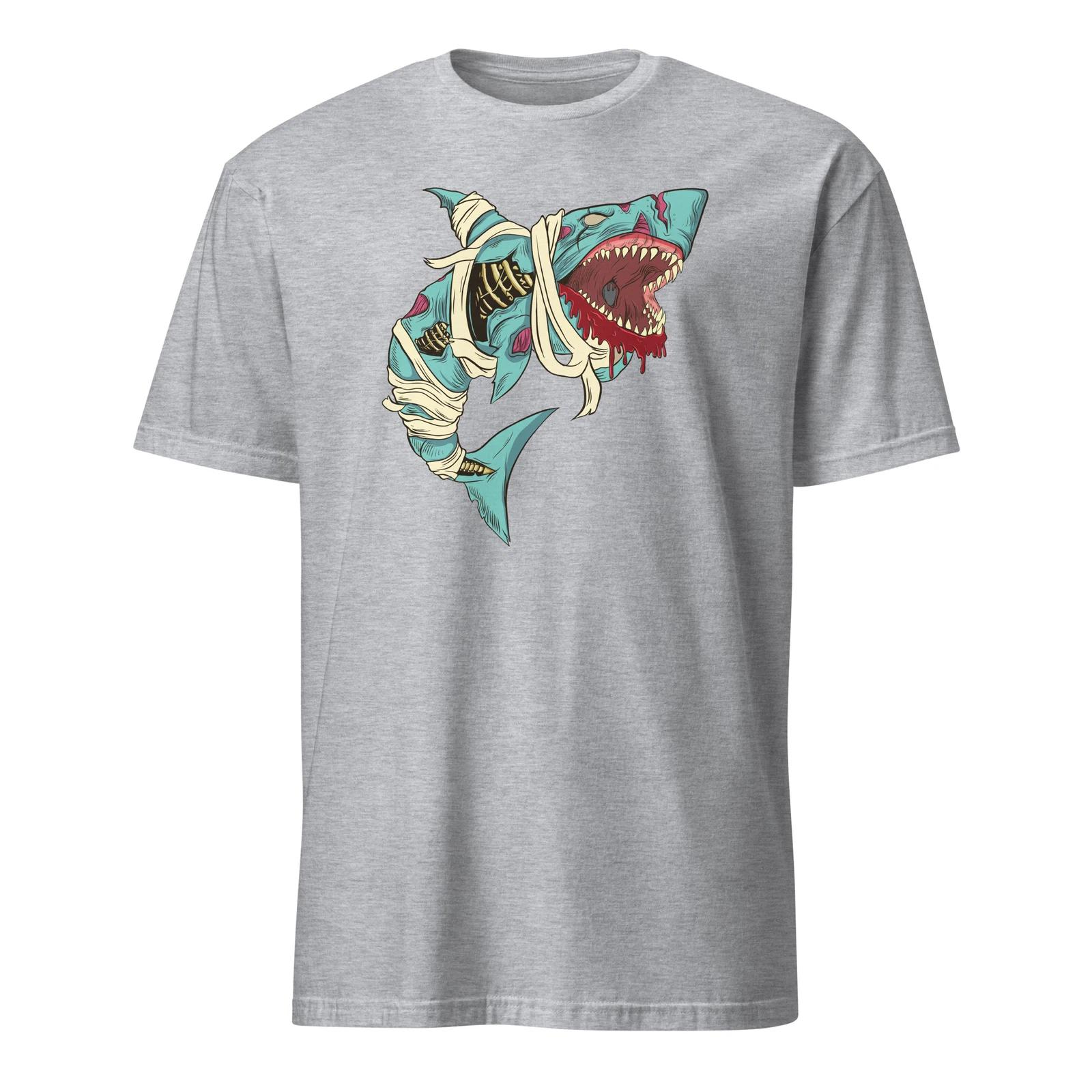 Shark Zombie Shirt Creepy Zombie Halloween Costume Mummy T-Shirt Size S-3XL Gift S