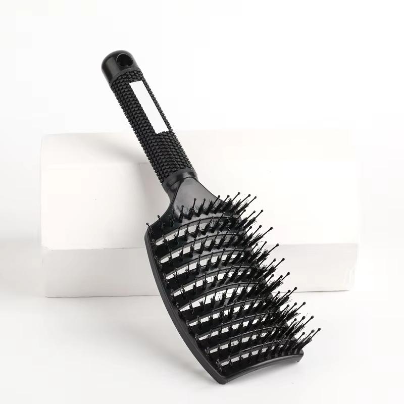 Factory  Curved Vent Brush Curly Bristle Nylon Brush Wet and Dry Detangling Massage Hair Comb