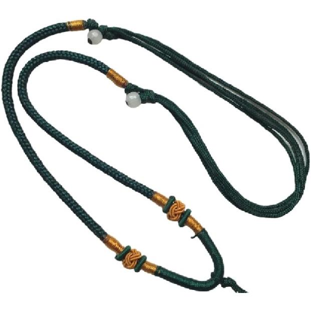 DTECGOUG 6pcs Hand Woven Jade Rope, Used for Necklace and Jewelry Production. Handmade Jade Pendant with Adjustable Woven Necklace Rope