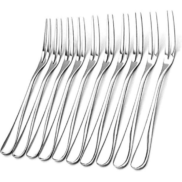 20 Pack Appetizer Dessert Forks, Stainless Steel Mini Salad Fruit Tasting Forks Cocktail Fork (Appetizer)