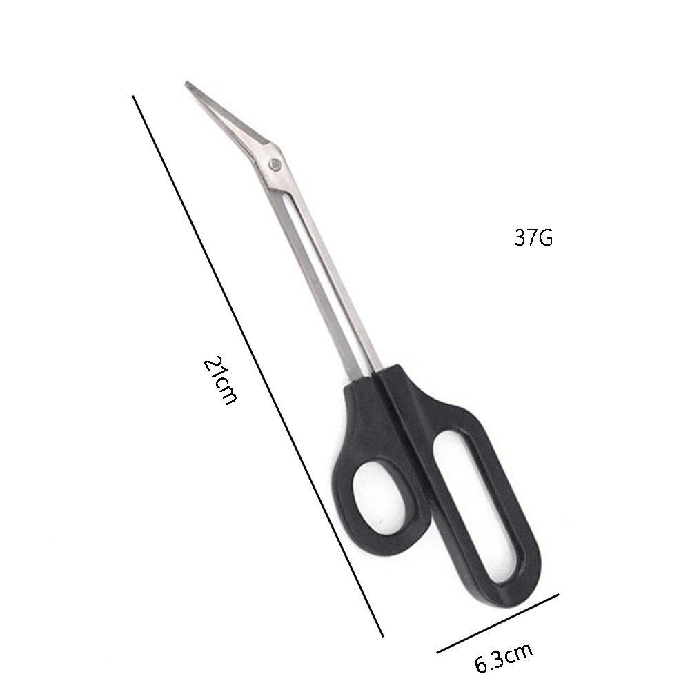 

8,3-дюймові бандажні ножиці з нержавіючої сталі з довгим дзьобом-журавлем чорний