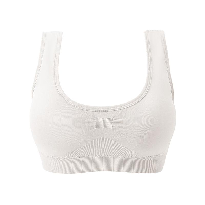 Large Size Women's Shockproof Sports Bra Gathered and Comfortable Rear Buckle Adjustable Yoga Fitness Underwear