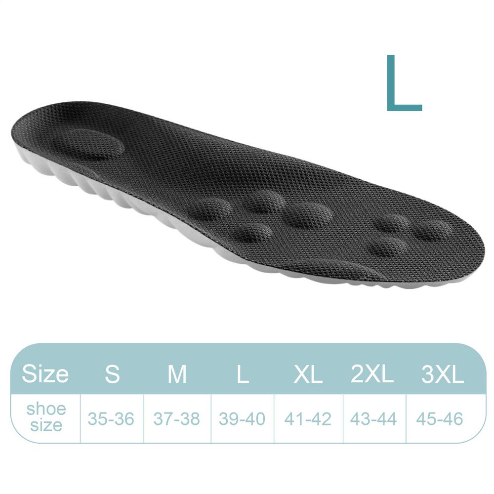 Спортивные стельки 4D с высокой эластичностью из ПУ и пеной с эффектом памяти, мягкие, дышащие, для бега, баскетбола, эргономичные, массажные стельки для степпера