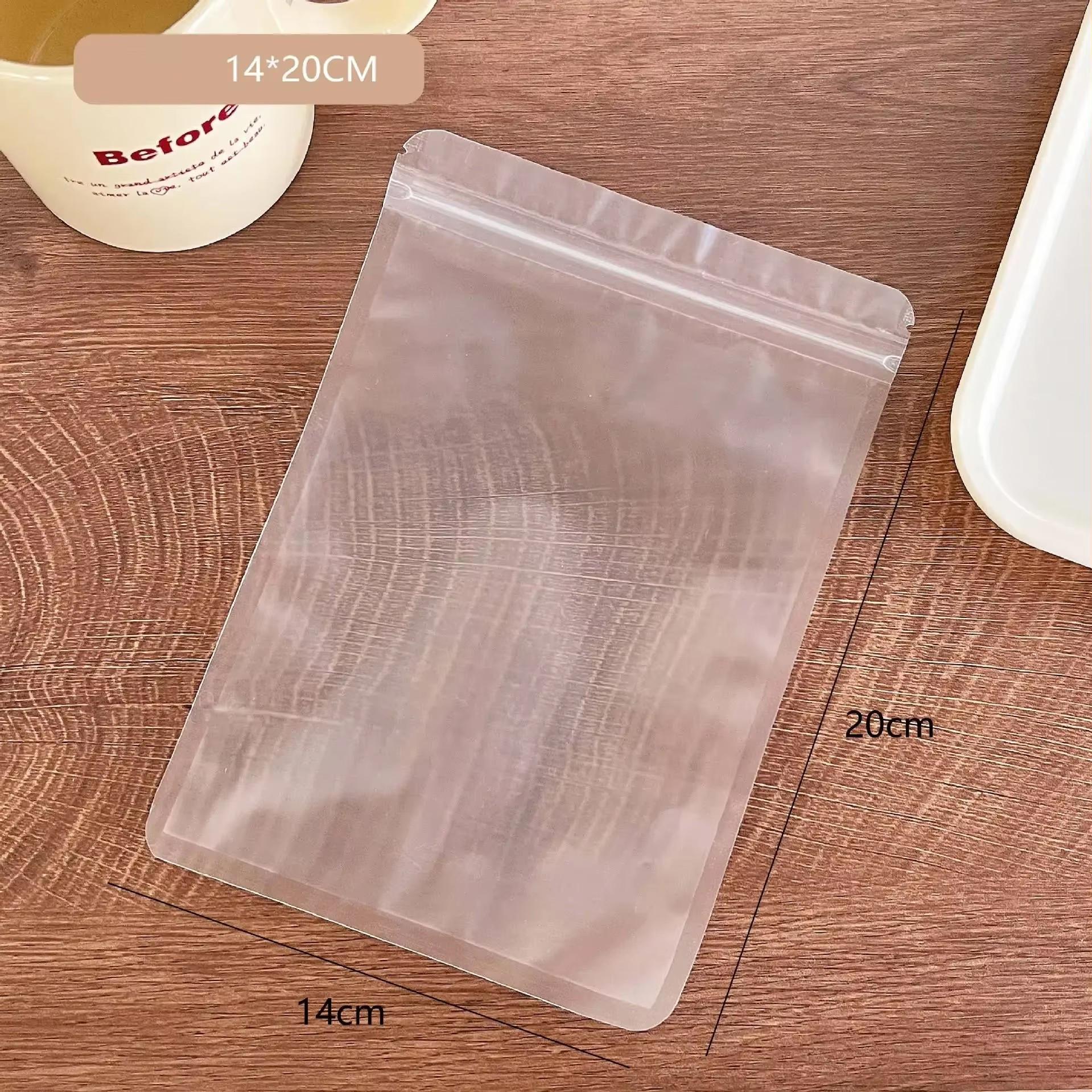 

10 шт. Матовый самоклеящийся пакет Прозрачный пакет для упаковки пищевых продуктов Пакет для запечатывания конфет, фруктов, чая