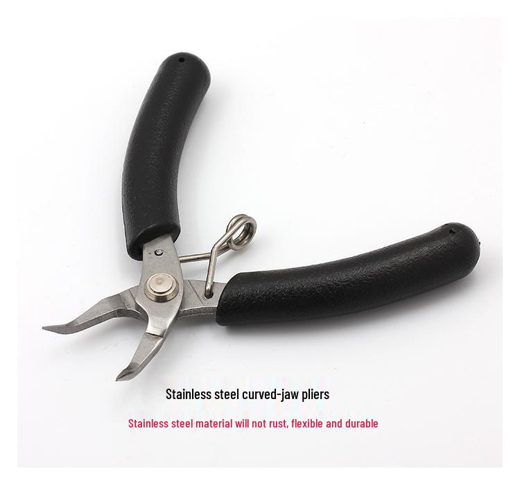 DIY Jewelry Making Tool Set: Chain Cutters, Needle Bending Pliers, Round Nose, Pointed Nose, Angled Nose, Cutting, and Hand Pliers.