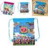 Cocomelon Drawstring Bag Backpack For Kids Featuring Stain-resistant Non-woven Fabric