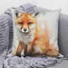 45*45cm Animal Tiger Fox Bird Print Pattern Cushion Cover Home Living Room Sofa Decoration Square Pillowcase