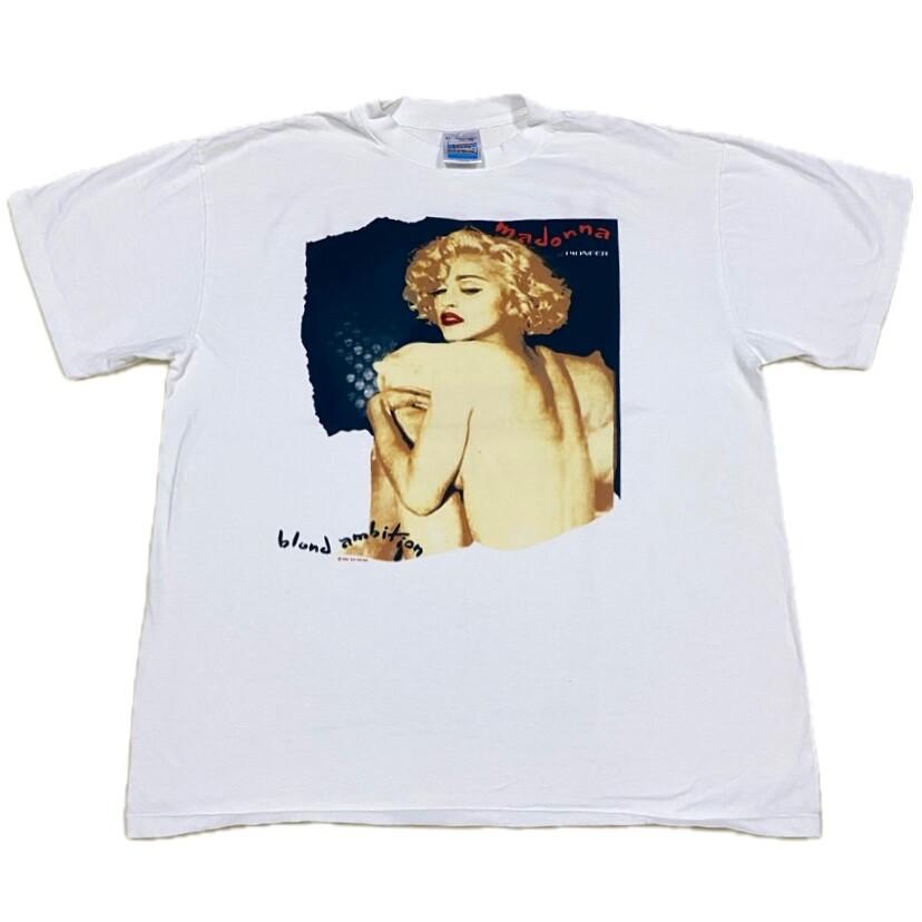 

Vintage MADONNA Blond Ambition World Tour 1990 Pioneer USA 90s Shirt REPRINT XL