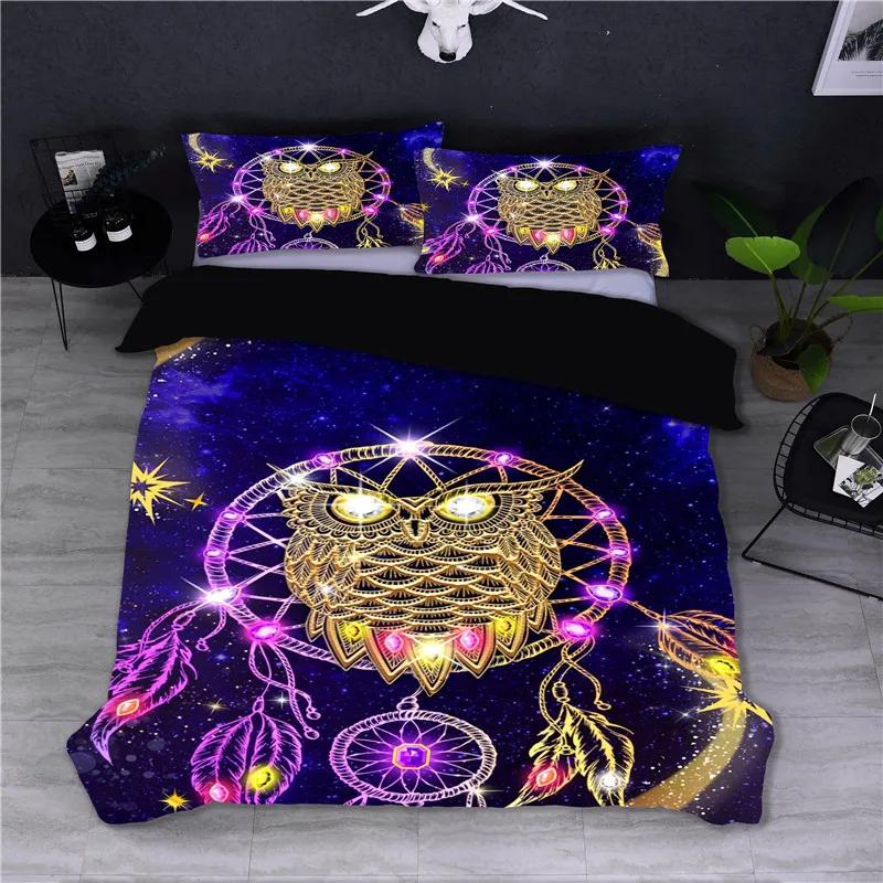 Feather Bohemia Beding Set for Adult Peoples plus Children, Soft Duvet Cover Sets, Twin Ful Quen plus King Bedrom Set, Home Textile boho