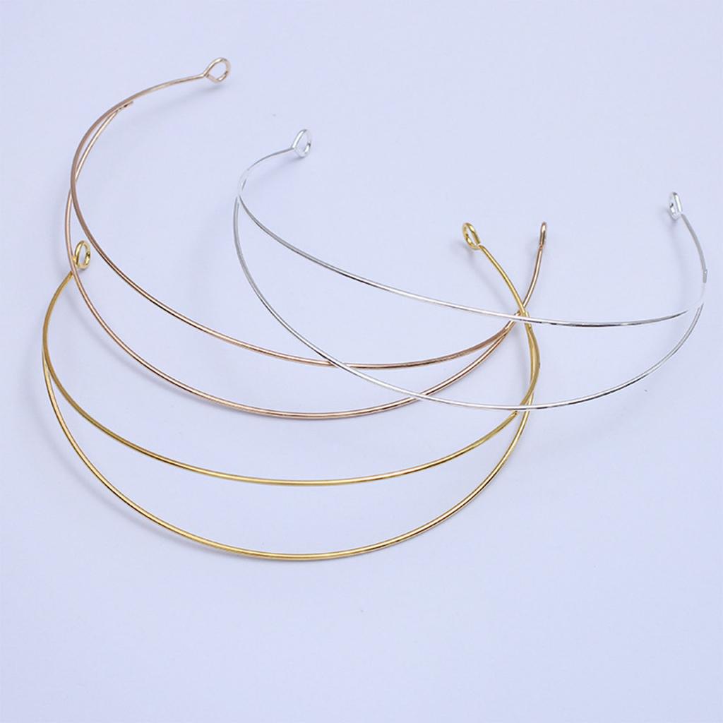 Plain Blank Hard Metal Headbands Skinny Base Headband Slim Simple Wire Hair Bands Clasps Crown Tiaras Frame DIY Crafts
