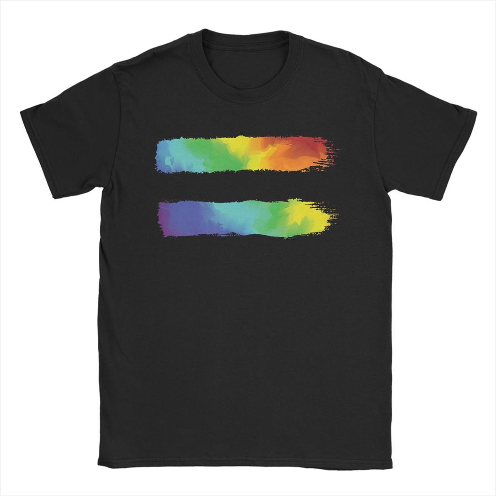 HuUnisex LGBT Gay Pride Month Transgender Rainbow for Unisex Unisex T Shirt Crazy Tee Shirt Crew Neck TShirt Cotton Unique Clothes