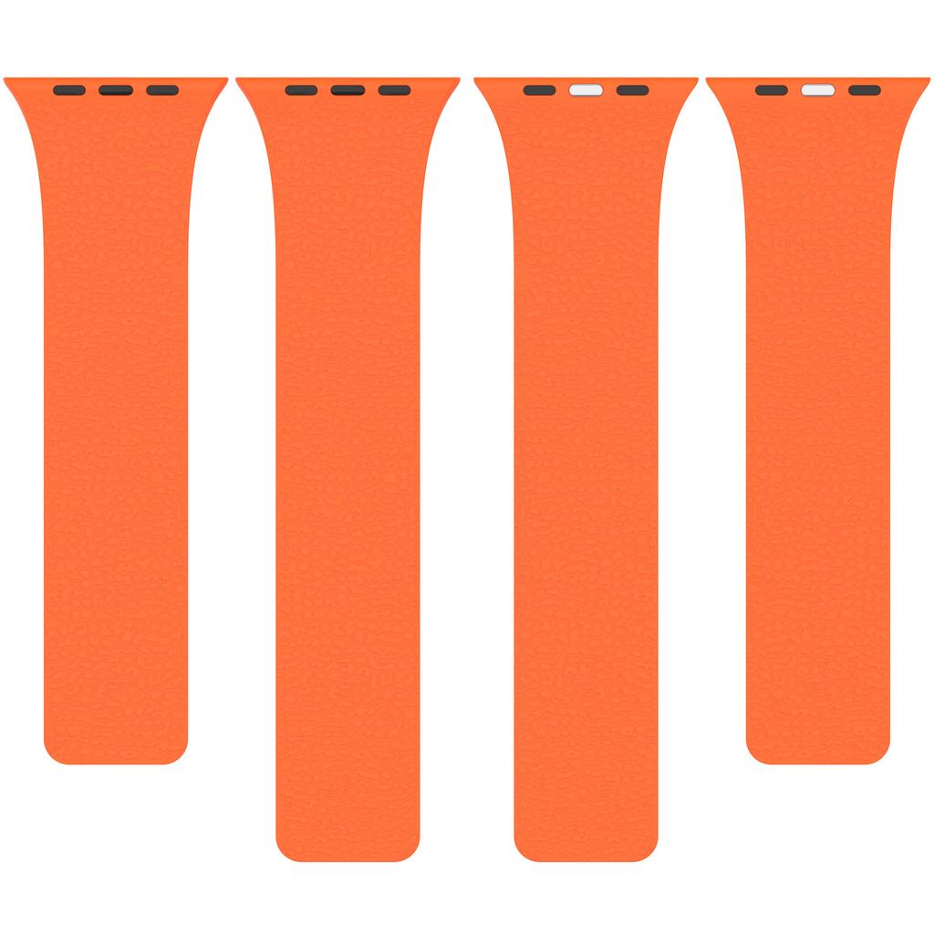 Watch Band for Apple Watch Series 10 Ultra 9 8 7 SE 6 5 4 3 2 1 46mm 49mm 45mm 44mm 42mm Litchi Texture Silicone Magnetic Strap