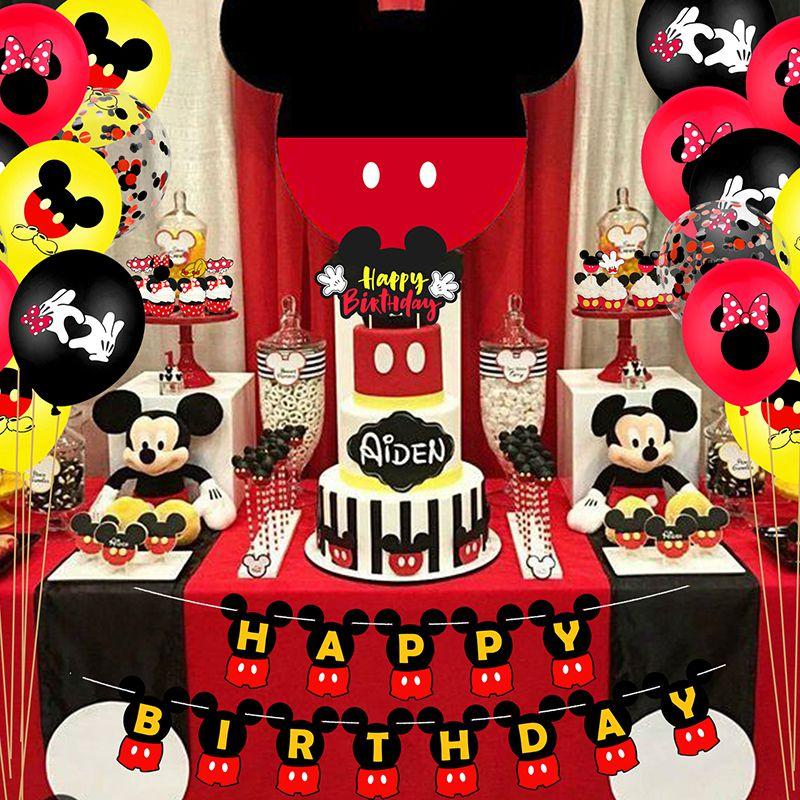 Mouse Kids Minne Birthday Party Supplies Decor Balloon Banner Tableware