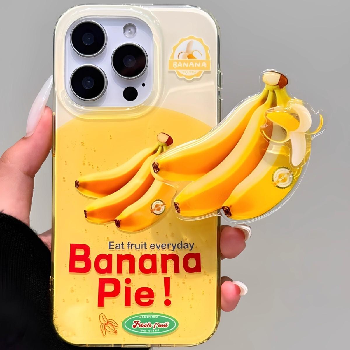 

Single Layer Painted Big Banana for IPhone16pomax for Apple 15pro Mobile Phone Case 14 New Style 13 Cartoon 12 For Apple 6