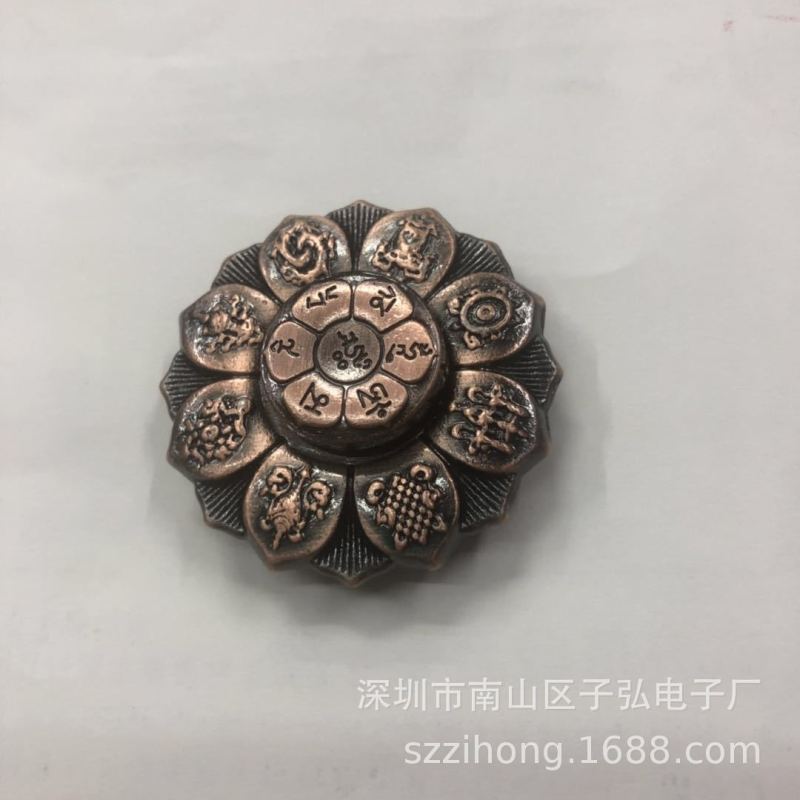 Top Fingertip spinning top Buddha eye lotus wheel finger spinning top