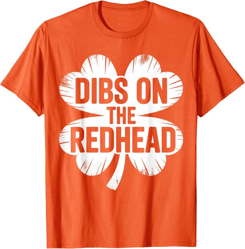 Shamrock Dibs On The Redhead Irish Humor Unisex T-Shirt