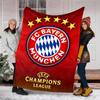 1pc B-Bayern Munich (6) Theme Blanket - Digital Print, Polyester, Cozy for All Seasons, Perfect for Outdoor, and Travel