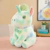 Colorful Unicorn Plush Toy Tie-dye Pony Doll Fantasy Color Sleeping with Pillow Children's Birthday Gift Rag Doll