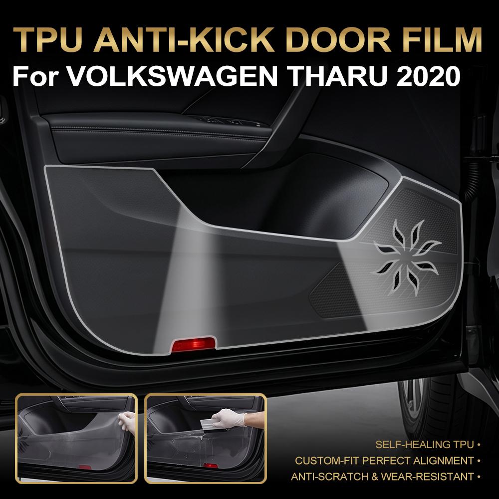 TPU Car Door Anti Kick Pad Stickers Inner Side Edge Film Front and Rear Door Side Panel Protection Pad For Volkswagen Tharu 2020