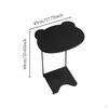 Bear End Table with Wheels Modern Creative Decorative Cute Side Movable for Sofa, Couch,