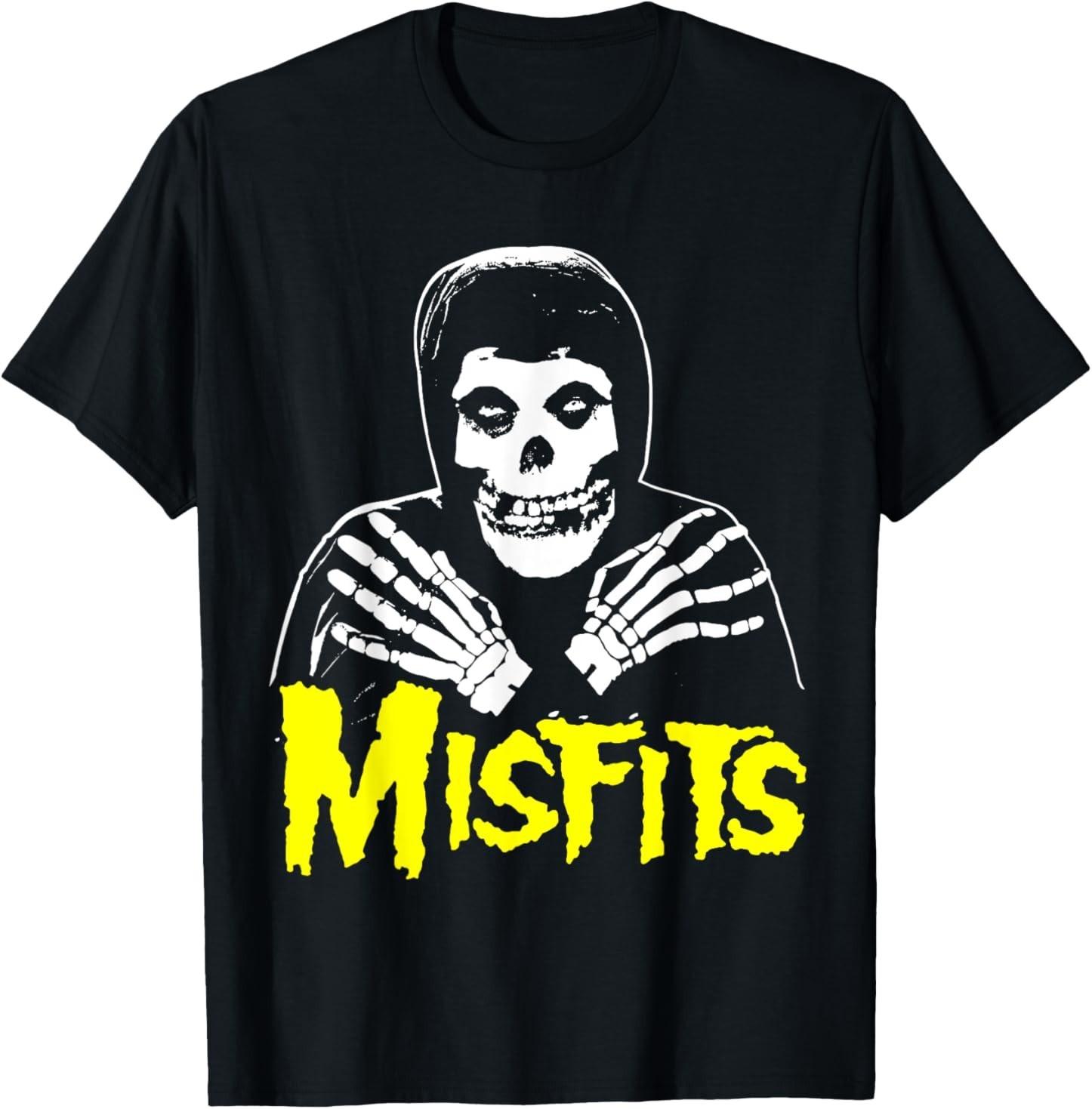 

Misfits – Cross Hands Yellow Skull Black T-Shirt Mens Womens Tees Top M
