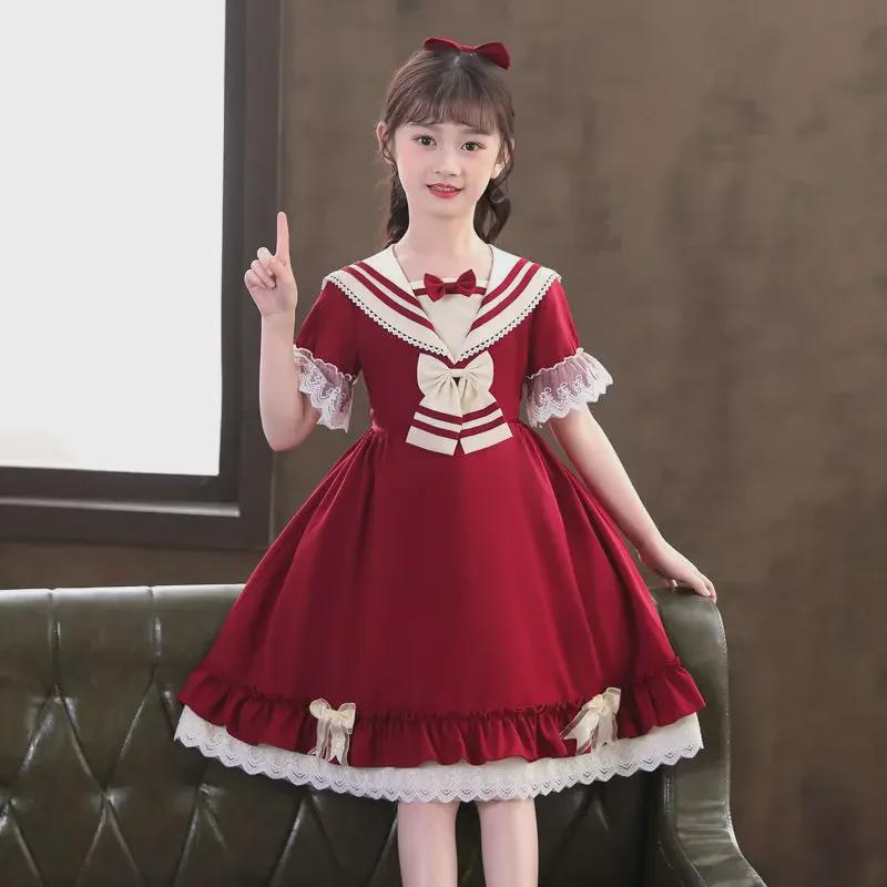 Κομψό Καλοκαιρινό Φόρεμα Πριγκίπισσας Λολίτα με Κοντά Μανίκια για Κορίτσια