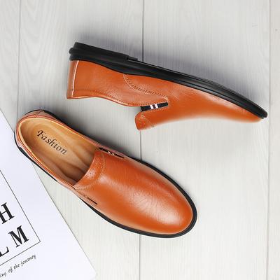 Nouveauté Mocassins Simples en Cuir pour Homme Chaussures Plates Confortables à Enfiler Fait Main Chaussures de Conduite pour Homme Chaussures d'Affaires Classiques