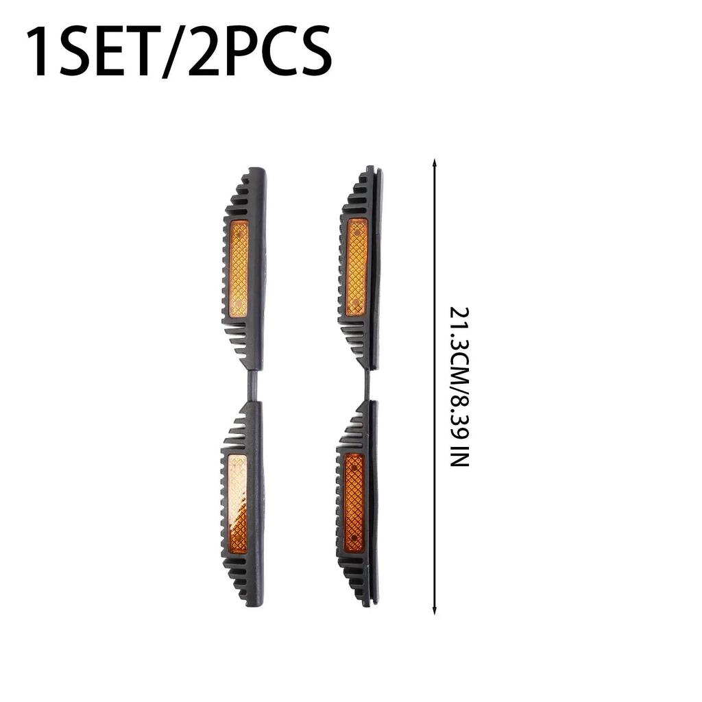 2x Bumper Crash Door Edge Guard Mouldings Reflector Sticker Anti Collision Decorative Car Door Scratch Protector Reflective