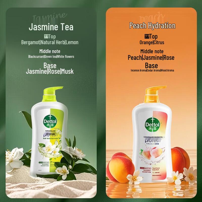 Dettol Jasmine & Green Tea Moisturizing Body Wash