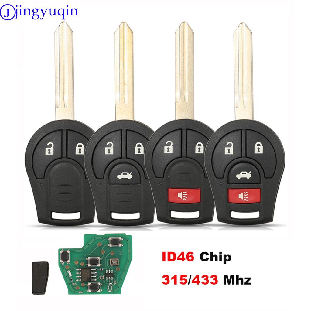 Jingyuqin 315/433MHZ Fernbedienungsschlüssel Für Nissan Sylphy Cube Juke Rogue Micra Qashqai Altima Maxima Sentra Versa Sender CWTWB1U751