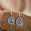 Orecchini a Bottone in Argento Sterling S925 Placcato Oro 18K Colore Naturale Ametista Tesoro Orecchini di Lusso Leggero di Alta Gamma Non Sbiadiscono Gioielli Energetici