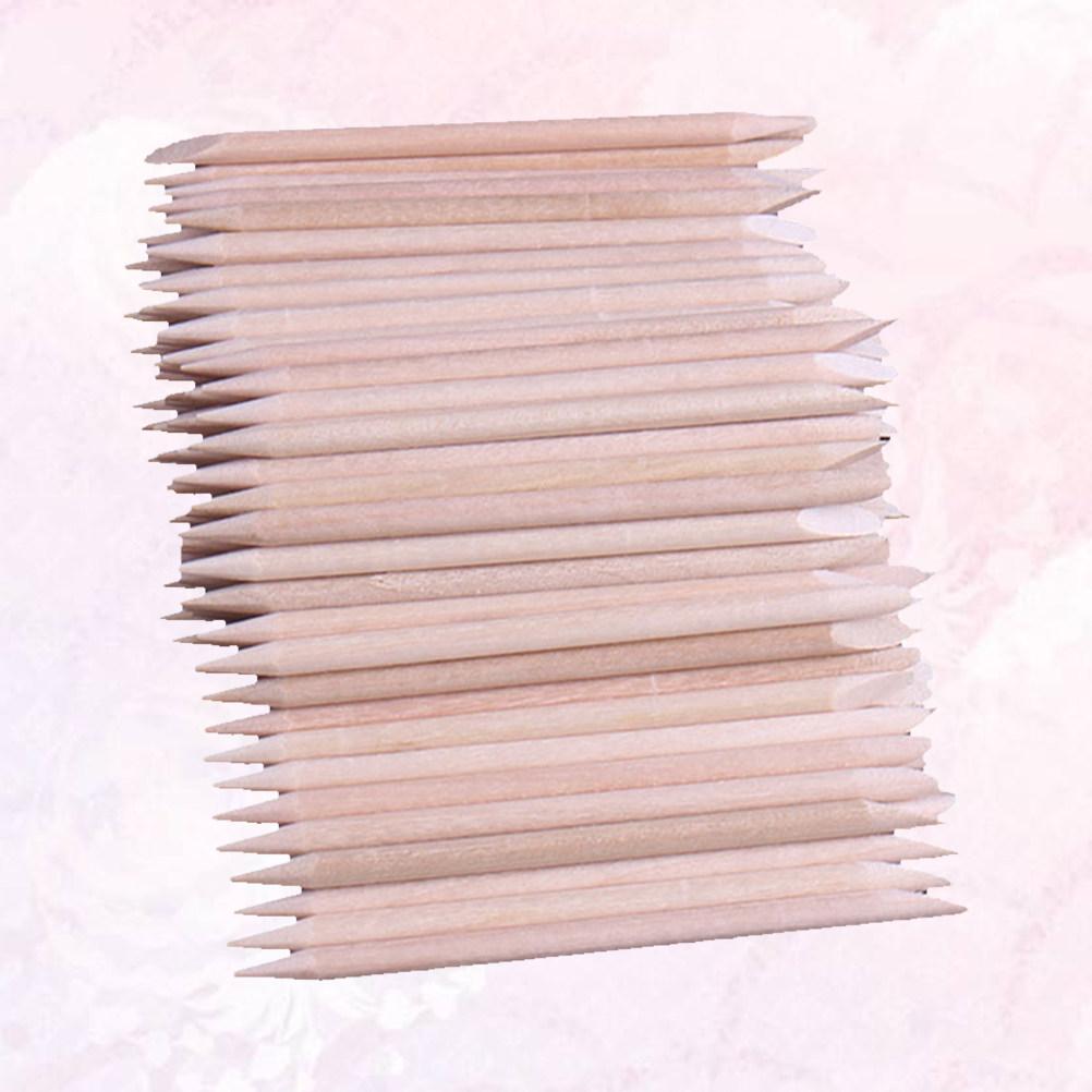 500Pcs Wooden Waxing Sticks for Eyebrow Bikini Hair Removal Smooth Flat Surface Beauty Wood Nail Sticks Manicure Pedicure Tool