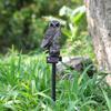 Solar Owl Lawn Light, Garden Owl Statue Solar Light, Outdoor LED Owl Light with Spike for Yard Patio Pathway