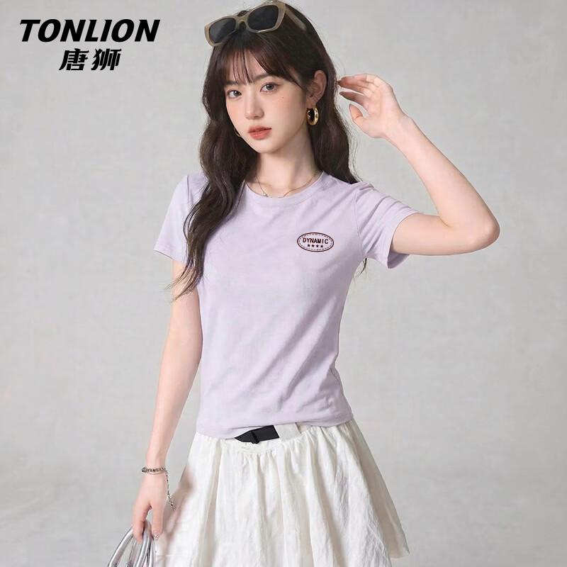 

TonLion Women s Cooling Half-Sleeve Round Neck T-Shirt L