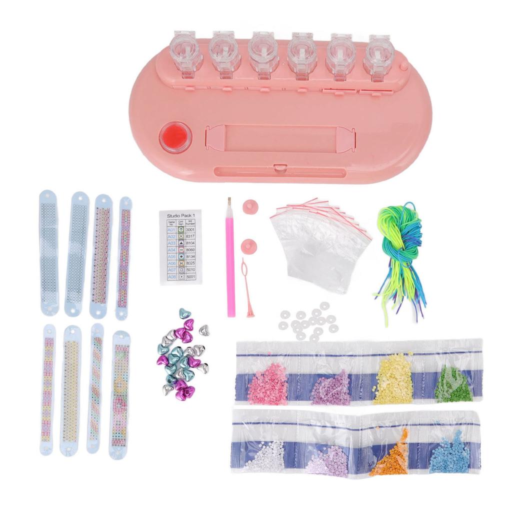 Adjustable Diamond Painting Bracelet Colorful Dot Diamond Decorative Wristband DIY Puzzle Toys