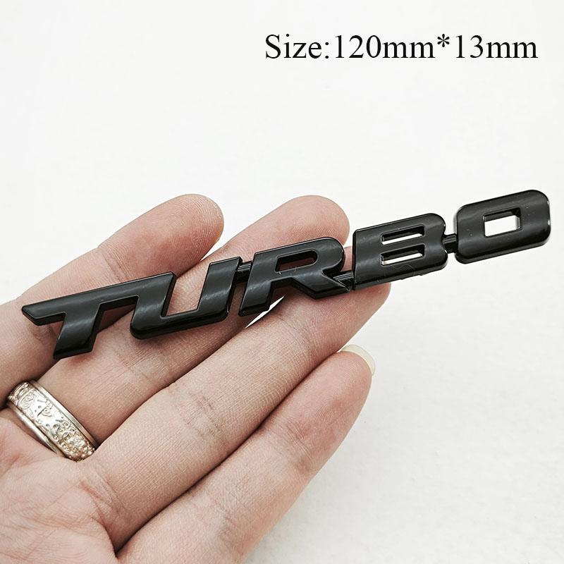 Car Sticker Turbocharged Logo Turbo 3D ABS Badge Car Modification Accessories Rear Marked Side Marking Decorative Car-Sticker