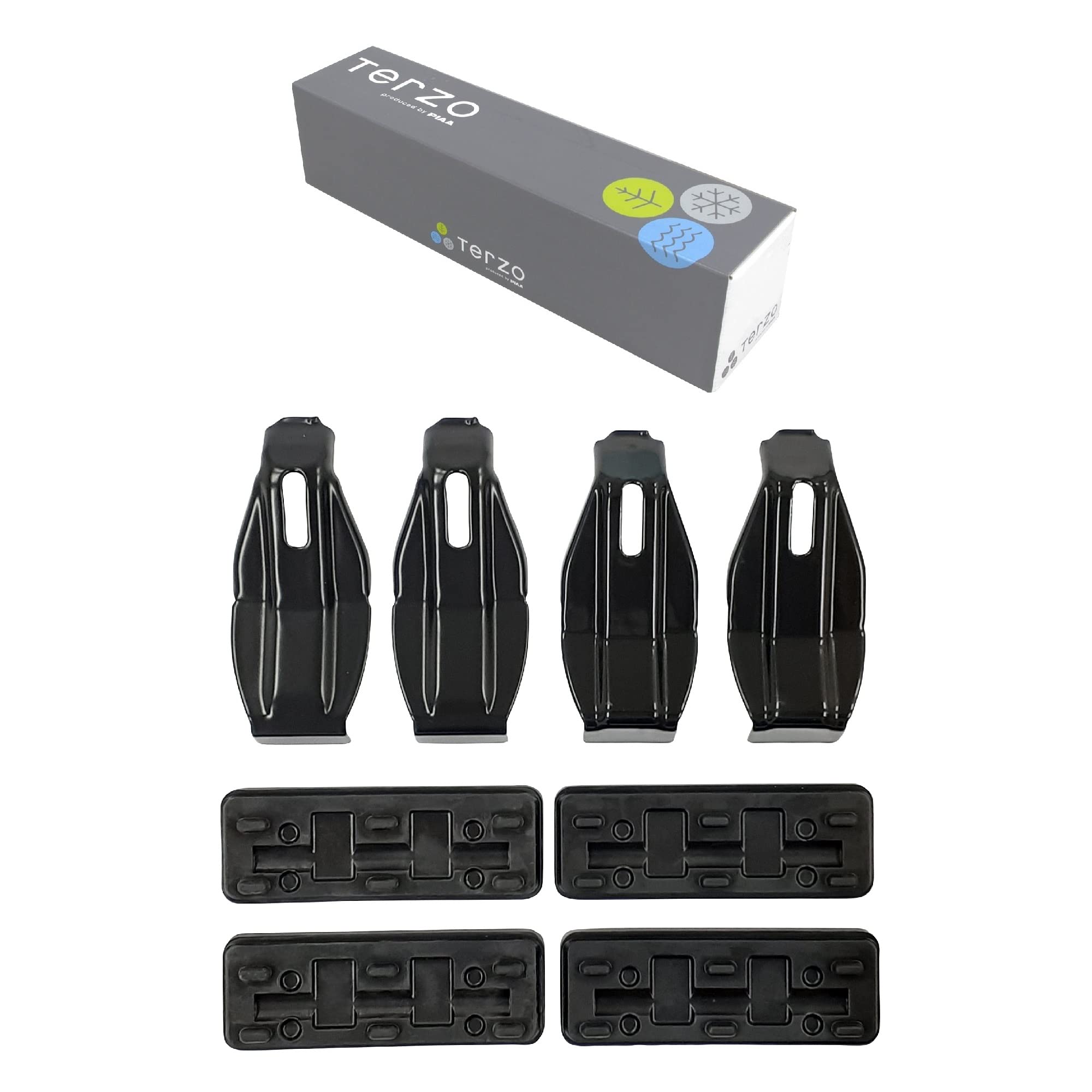 

Комплект держателей для крепления базового багажника Terzo Черный EH456 (от ПИАА) Специфичный для автомобиля 4, [TOYOTA Yaris, и т.д.] чёрный