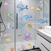 Umely Wall Stickers for Height Glass Sea Wallpaper Stickers Kids' Rooms, Chart, Animals, Giraffe, Creatures, Nursery, Jellyfish, Kindergarten, Boys,