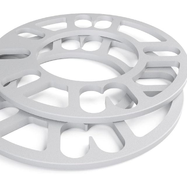 4Pcs Universal Wheel Spacers 5Mm For Most 4 Lug & 5 Lug Wheels, PCD 98Mm To 120Mm, 4X100 4X108 4X100 5X100 5X108 5X110 5X112 5X114.3 5X115 5X120