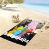 Barbapapa Family Print Beach Towel, Large Soft Quick Dry Towel for Beach Camping Swimming