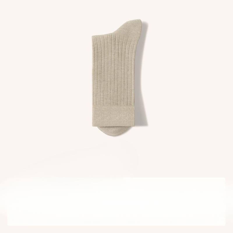 Men's Spring and Autumn Pure Cotton Deodorant Sweat Absorbing Student Tube Socks