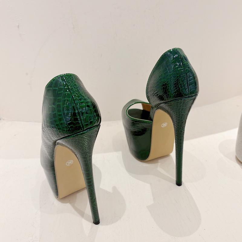 Fashion Eilyken Sexy Extreme Peep Toe Thin High Heels Women Pumps Elegant Pole Dancing Sandals Shoes Zapatillas De Mujer