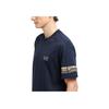 Emporio Armani EA7 Logo Print Knit Crew Neck T-Shirt Men Tops Blue 7M000302-AF12874-UB102