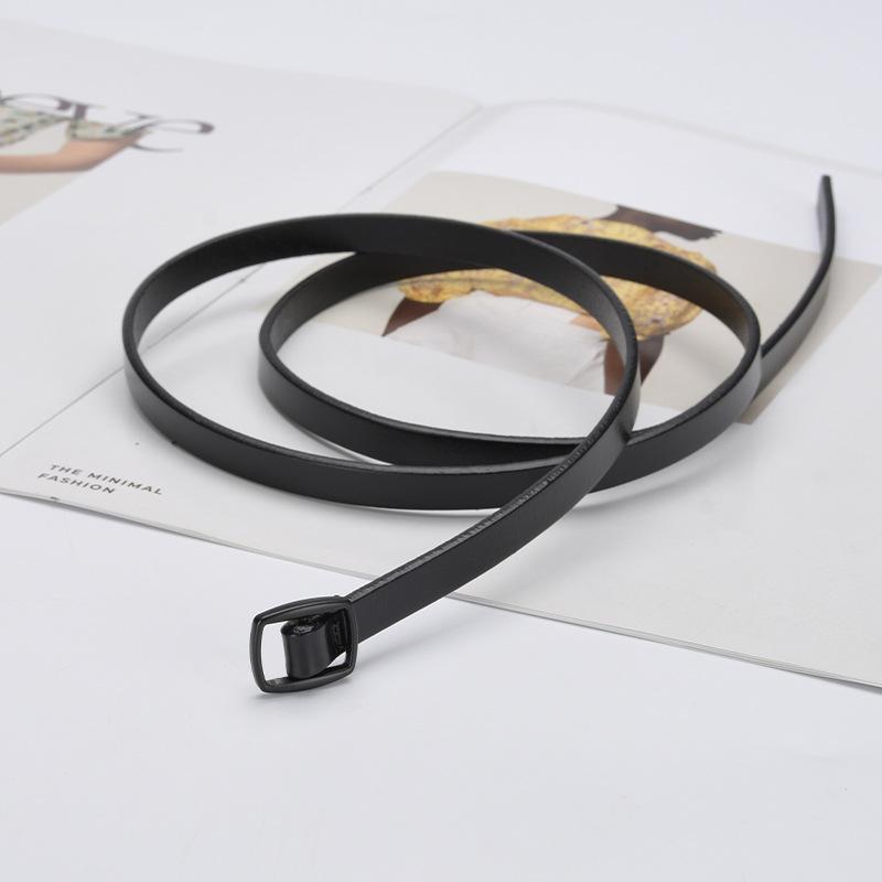 Knotted Leather Thin Belt Women'S Personality Casual Waist Chain Women'S Decorative Dress Shirt Belt