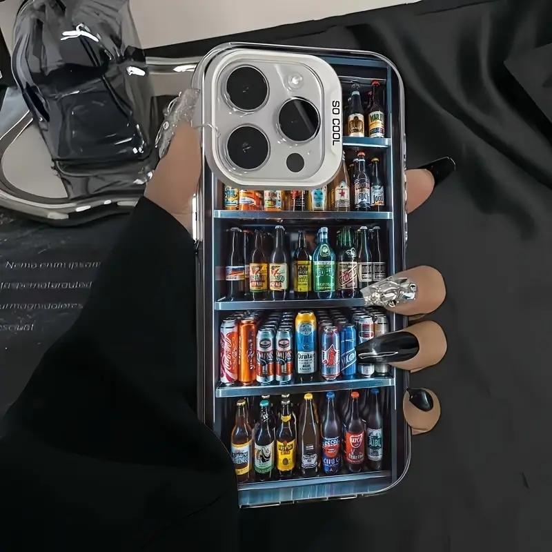 The Ice Chest With Drink Pattern Phone Case For iPhone 16 15 14 13 12 11 17 Air Pro Max 16 Plus 7 8 Plus X XR XS Max Back Cover