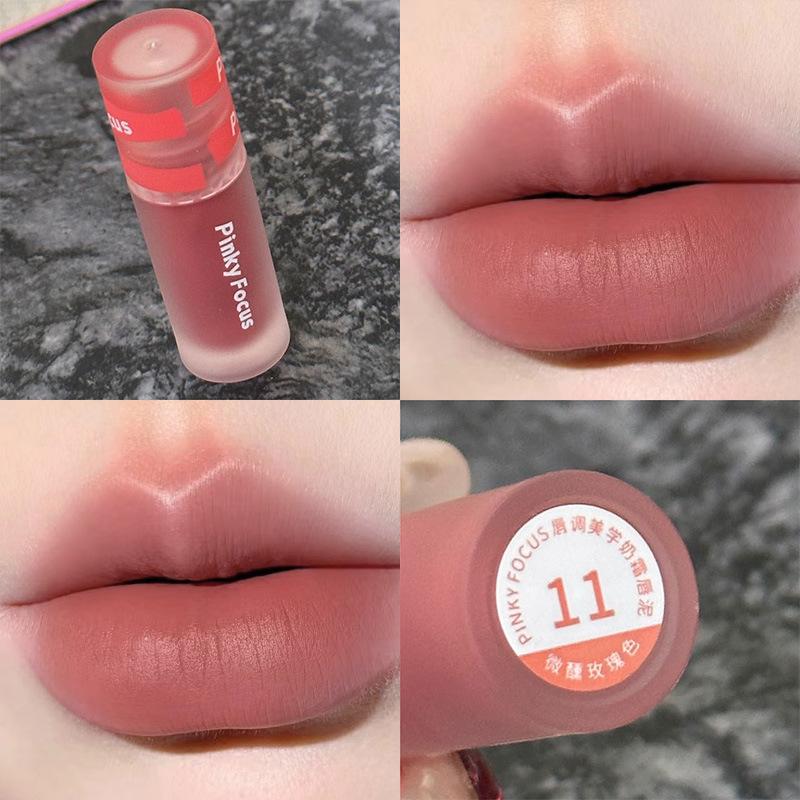 Velvety Matte Long Lasting Pigmented Lip Mud Lipstick For Women