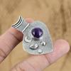 Wedding Gift For Her 925 Silver Natural Chevron Amethyst Gemstone Pendant