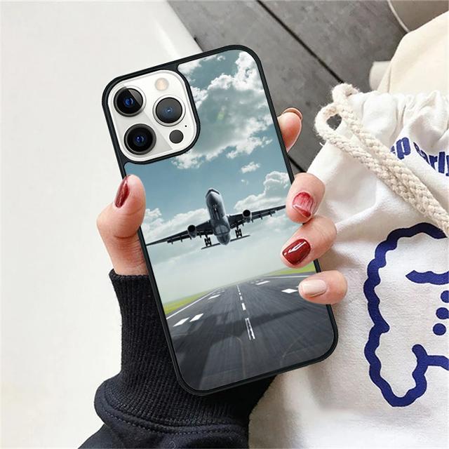 Aircraft Airplane Plane fly travel cloud Phone Case Cover For iPhone 17 Air 15 16 14 13 12 Pro Max 11 Pro Max Plus
